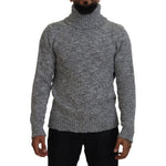 Dolce & Gabbana Gray Wool Knit Turtleneck Pullover Sweater TSH83880- 44