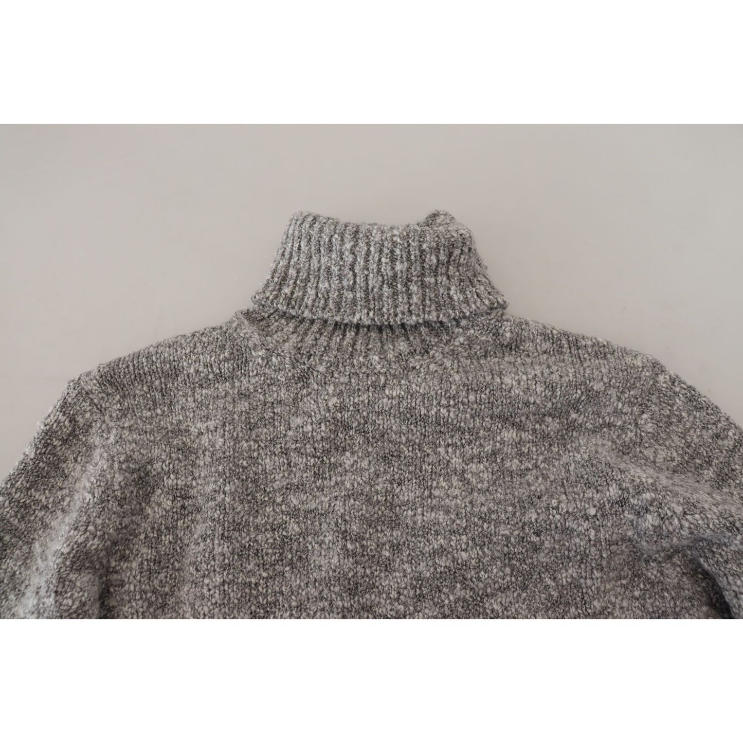 Dolce & Gabbana Gray Wool Knit Turtleneck Pullover Sweater TSH83880- 44