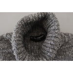 Dolce & Gabbana Gray Wool Knit Turtleneck Pullover Sweater TSH83880- 44