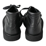 Dolce & Gabbana Elegant Ankle Boots with Silver Chain Detail Dolce & Gabbana Dark Slate Gray