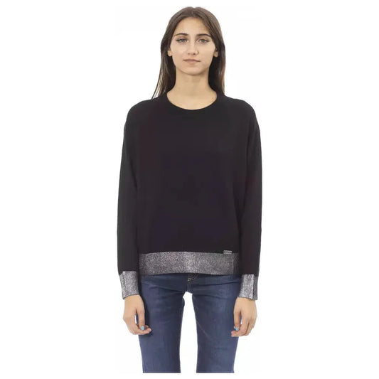 Baldinini Trend Black Wool Women Sweater BA-23654-M
