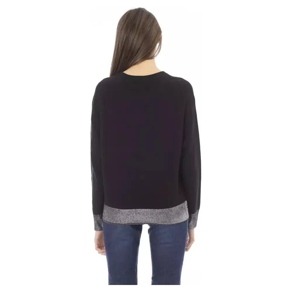 Baldinini Trend Black Wool Women Sweater