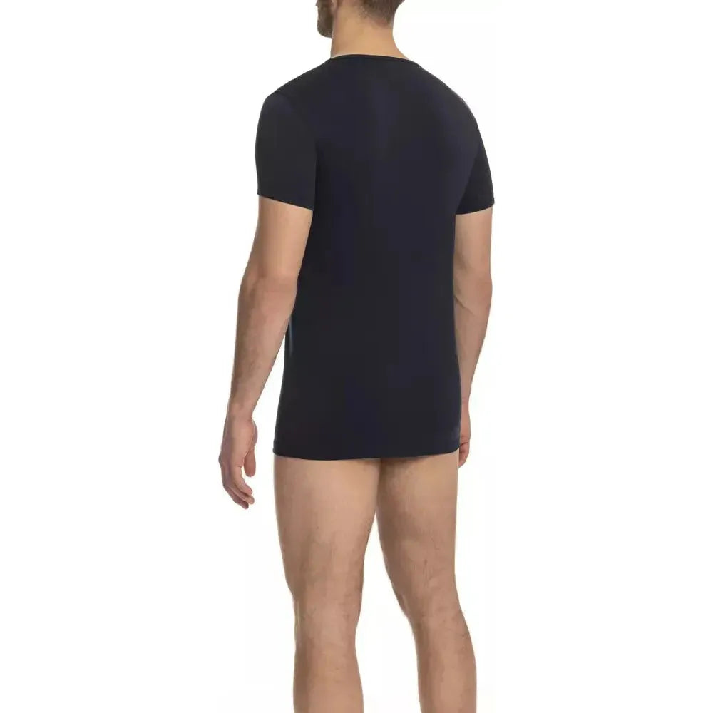 Cavalli Class "Blue Cotton Men T-Shirt"