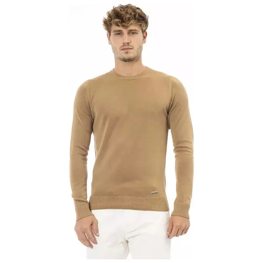 Baldinini Trend Beige Modal Men Sweater BA-23668-IT50 | L