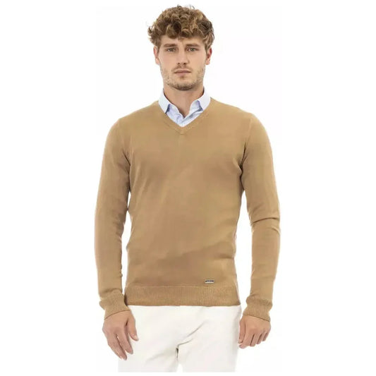 Baldinini Trend Beige Modal Men Sweater BA-23672-IT50 | L