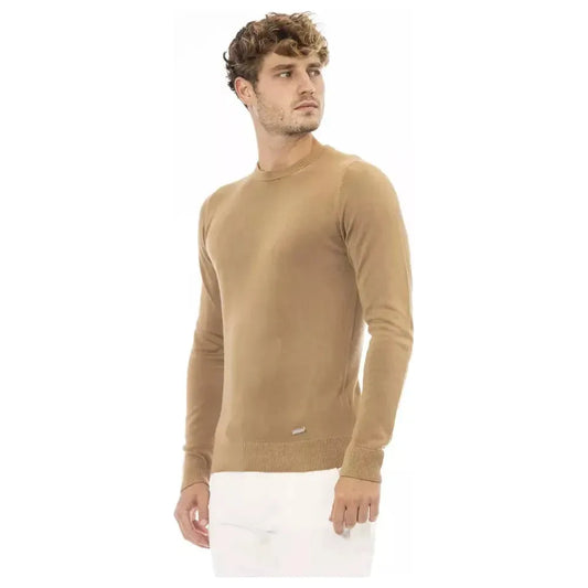 Baldinini Trend Beige Modal Men Sweater BA-23668-IT50 | L