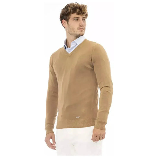 Baldinini Trend Beige Modal Men Sweater BA-23672-IT50 | L