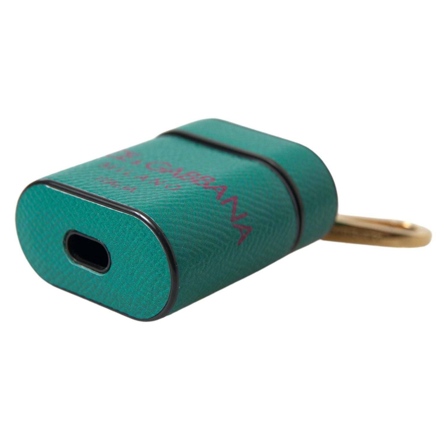 حافظة Airpods جلدية أنيقة من Dolce &amp; Gabbana باللونين الأخضر والعنبري