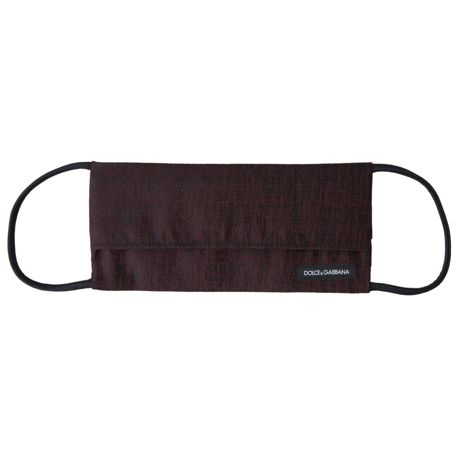 قناع الوجه الأنيق باللون العنابي من دولتشي آند غابانا مع تفاصيل الشعار