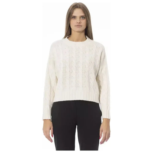 Baldinini Trend Beige Wool Women Sweater BA-23852-M