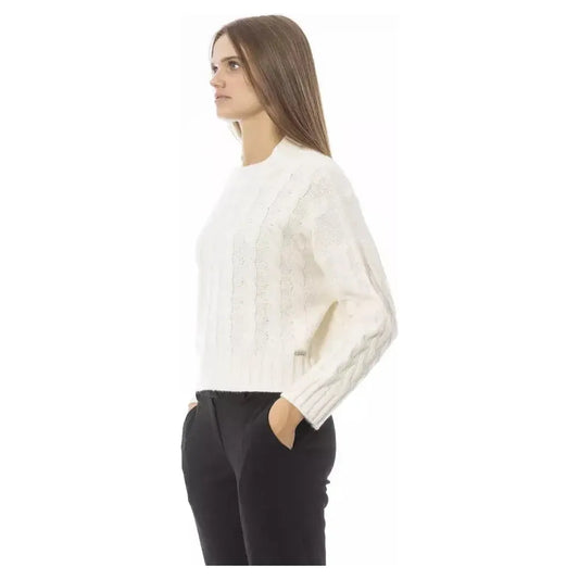 Baldinini Trend Beige Wool Women Sweater BA-23852-M