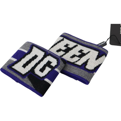 Dolce & Gabbana Purple Logo Two Piece Set Wristband