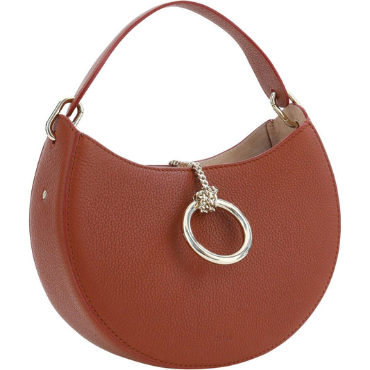Chloé Sepia Brown Small Arlène Leather Shoulder Bag 7614027006650