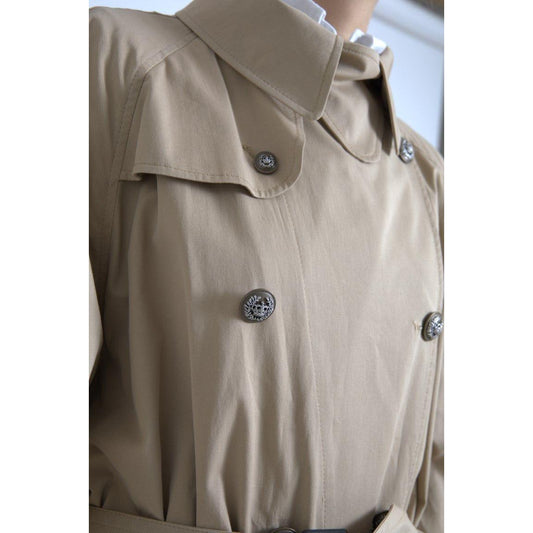 Dolce & Gabbana Khaki Double Breasted Trench Coat Jacket JKT3323-46