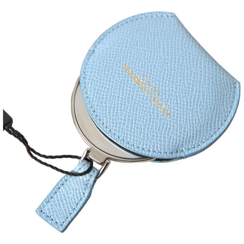 Dolce & Gabbana Light Blue Calfskin Leather Mirror Holder smy101192