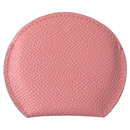Dolce & Gabbana Pink Calfskin Leather Round Mirror Holder