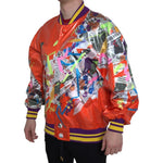 Dolce & Gabbana Orange Polyester Button Blouson Jacket TSH84193-46