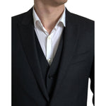 Dolce & Gabbana Black 3 Piece Single Breasted MARTINI Suit KOS2181-46