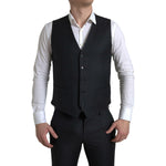 Dolce & Gabbana Black 3 Piece Single Breasted MARTINI Suit KOS2181-46