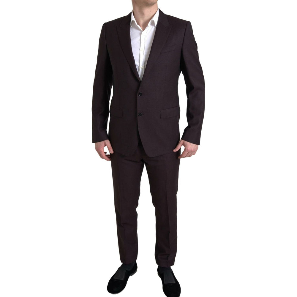 Dolce & Gabbana Maroon 2 Piece Single Breasted MARTINI Suit KOS2195-52
