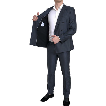Dolce & Gabbana Blue 2 Piece Double Breasted MARTINI Suit