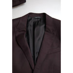 Dolce & Gabbana Maroon 2 Piece Single Breasted MARTINI Suit KOS2195-52