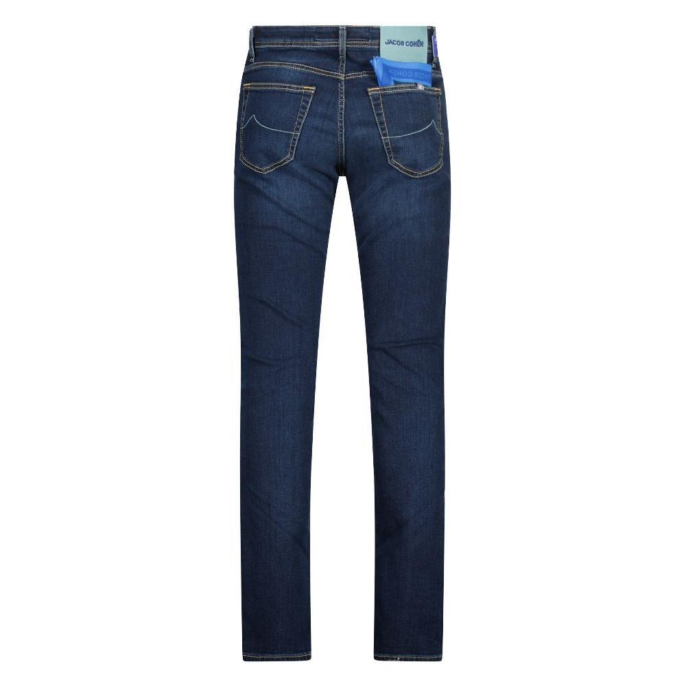 Jacob Cohen Elegant Slim Fit Dark Blue Jeans JA-11666-37