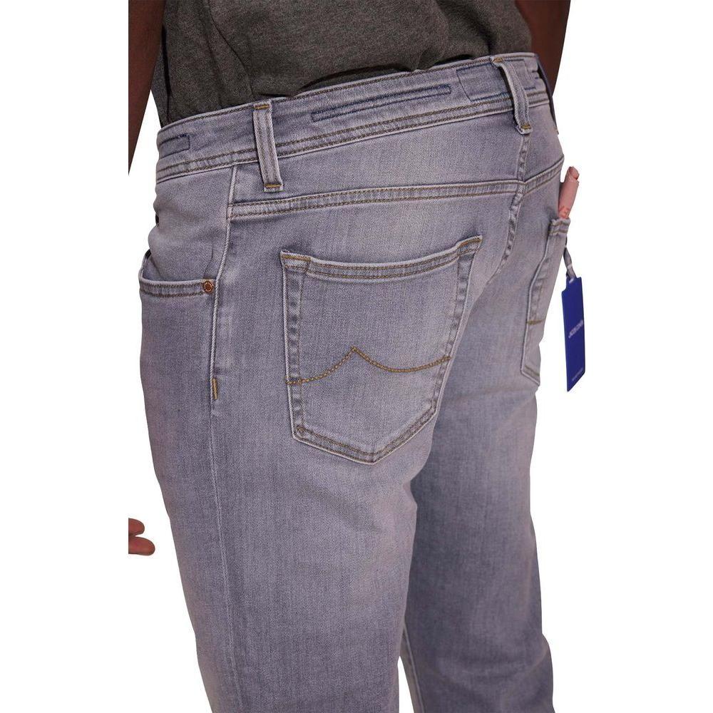 Jacob Cohen Sleek Slim Fit Grey Denim JA-11663-IT38 | XS