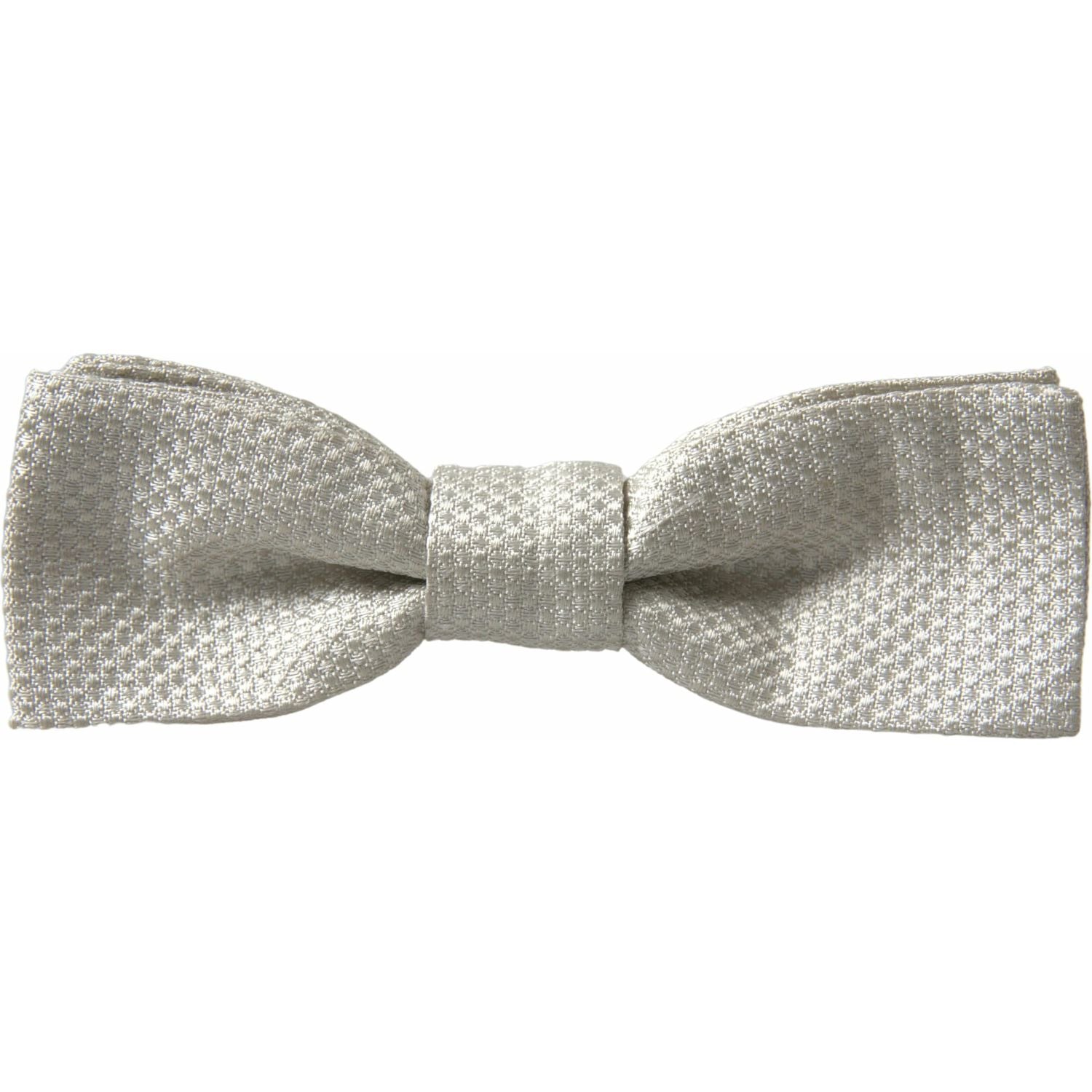 Dolce & Gabbana Ivory Silk Adjustable Neck Papillon Men Bow Tie