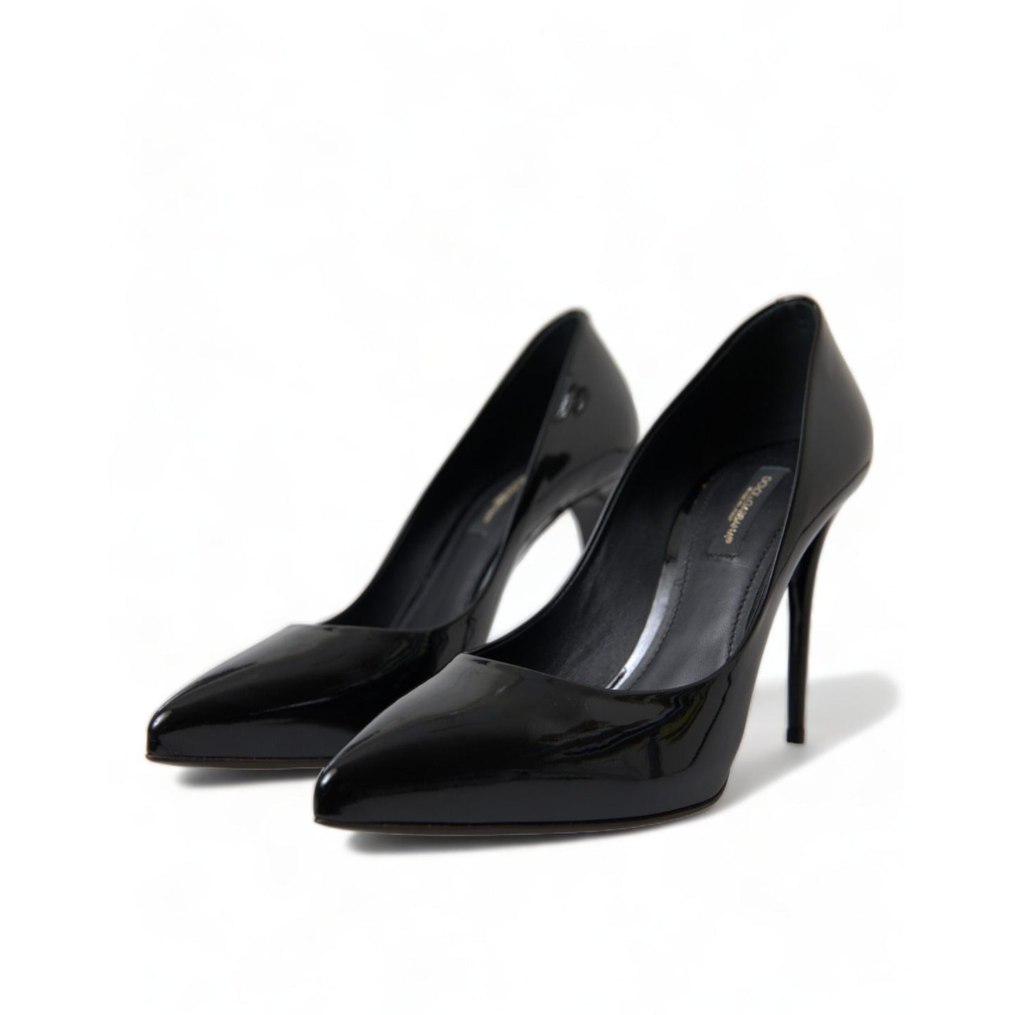 Dolce & Gabbana Black Patent Leather Pumps Heels Shoes