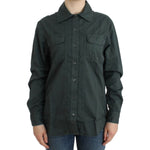 Cavalli Gray button down shirt