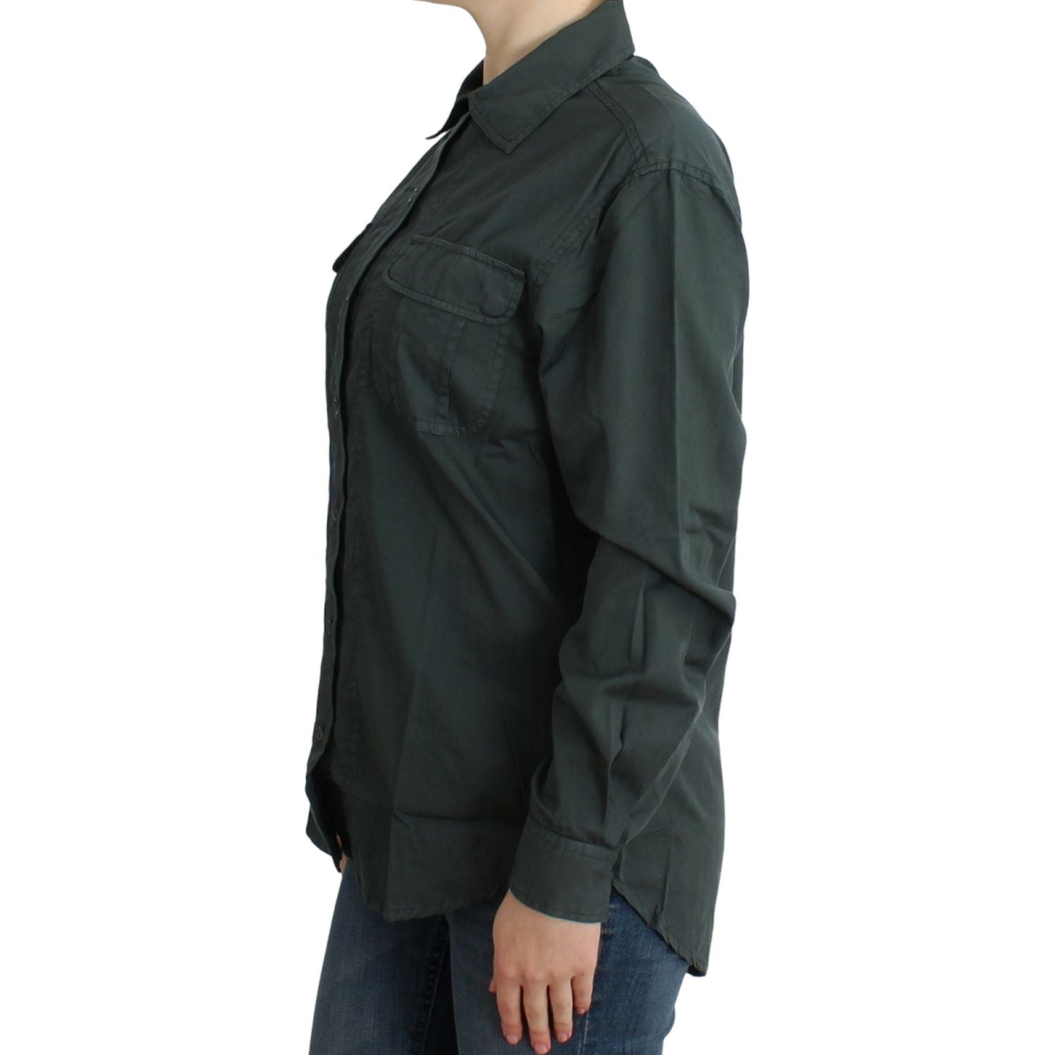 Cavalli Gray button down shirt