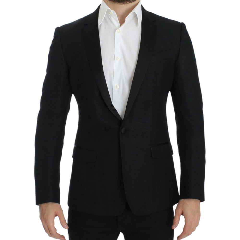 Dolce & Gabbana Black wool MARTINI slim blazer SIG12291-2
