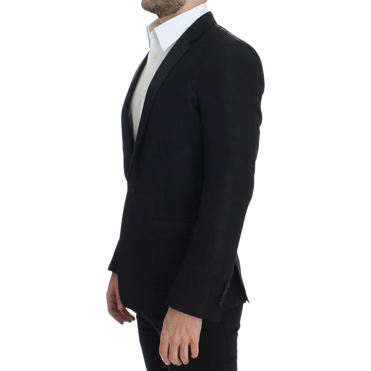 Dolce & Gabbana Black wool MARTINI slim blazer SIG12291-2
