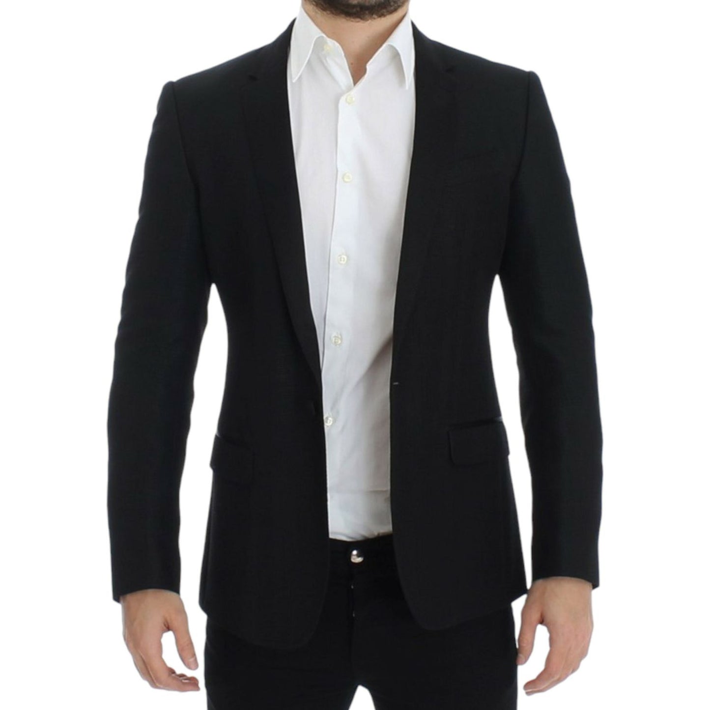 Dolce & Gabbana Black wool MARTINI slim blazer SIG12291-2