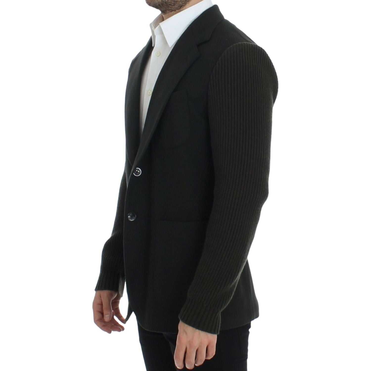 سترة بليزر أنيقة من الكشمير باللون الأخضر من دولتشي آند غابانا