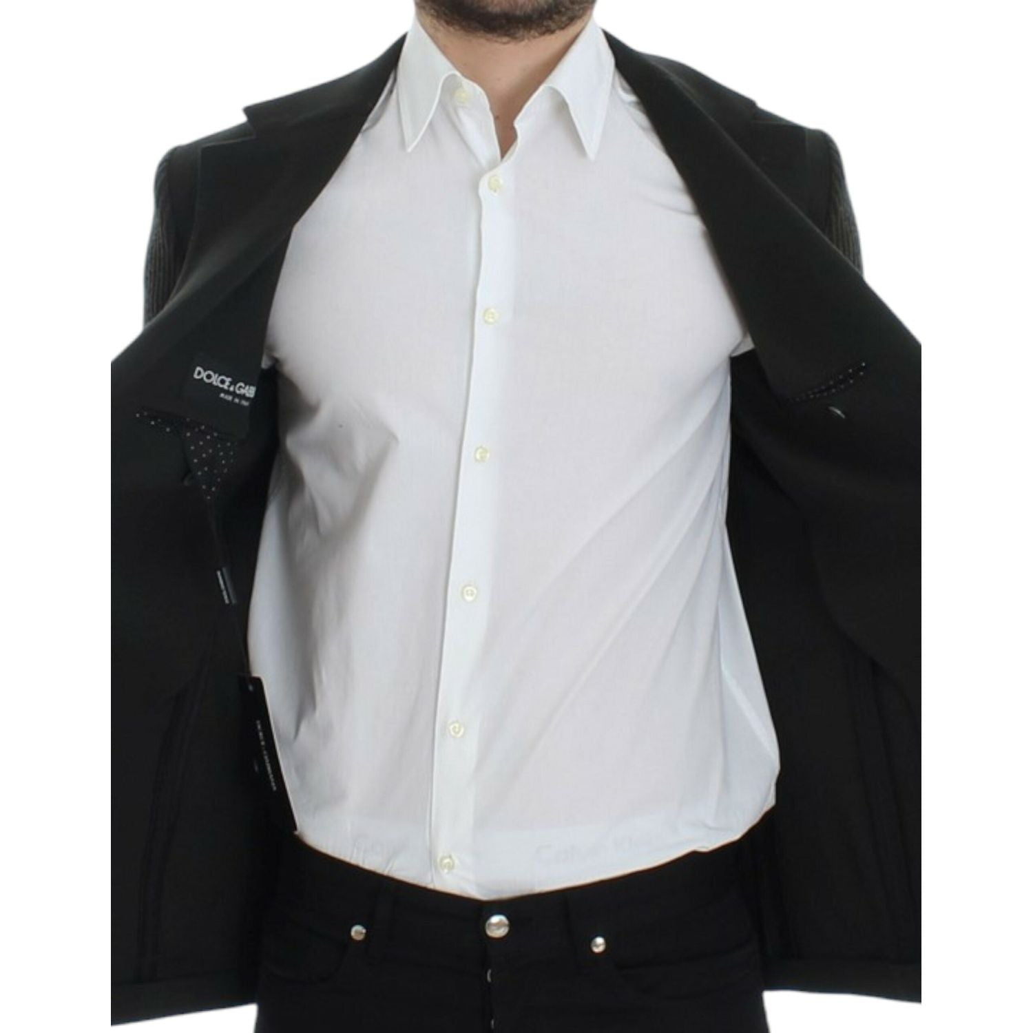 سترة بليزر أنيقة من الكشمير باللون الأخضر من دولتشي آند غابانا