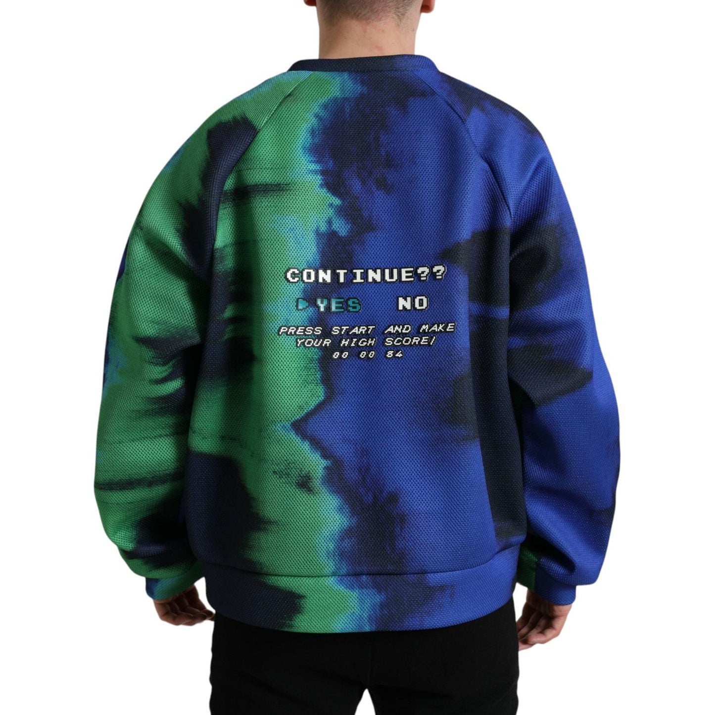 Dolce & Gabbana Multicolor Logo Crewneck Pullover Sweater