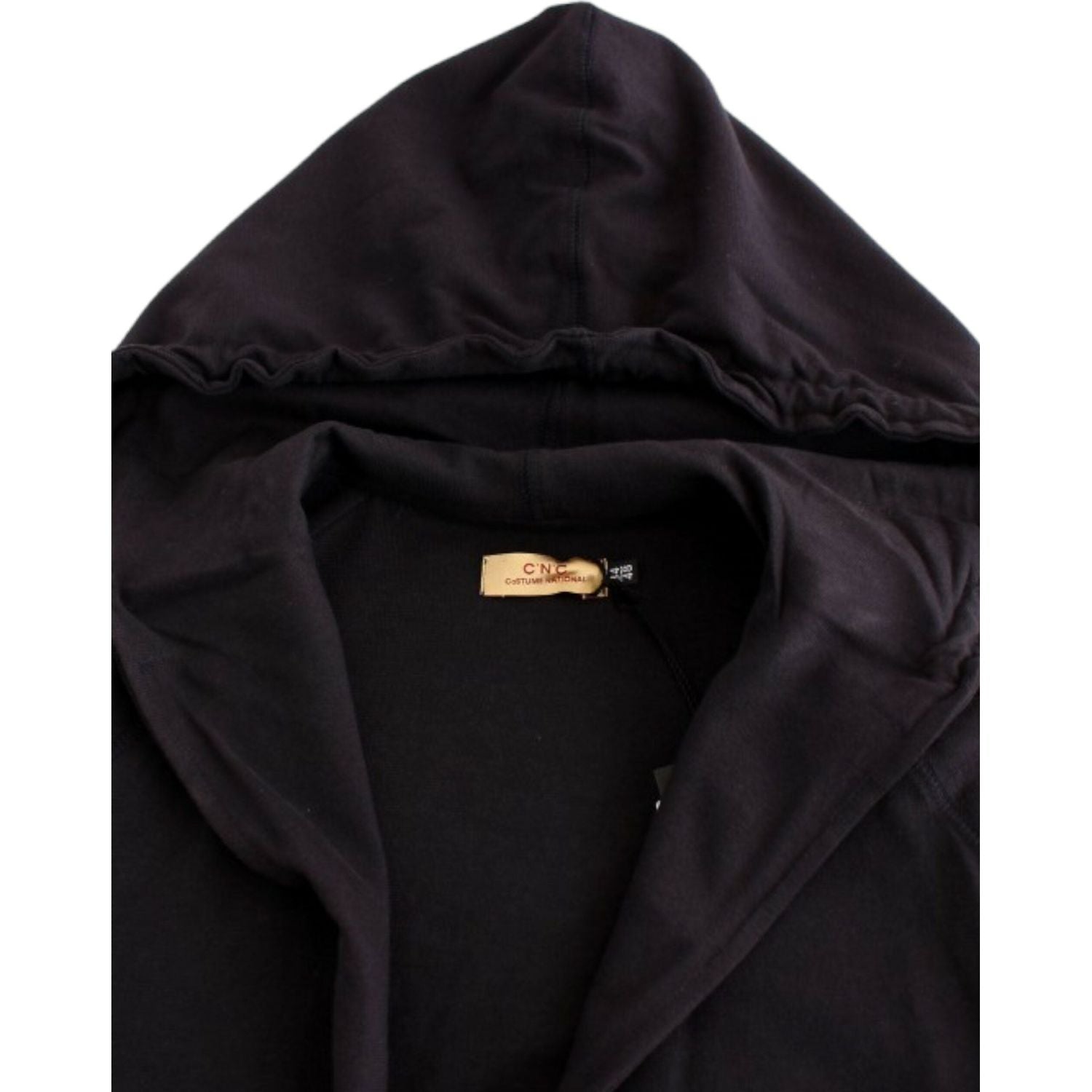 سترة زرقاء أنيقة من القطن بغطاء رأس من الزي الوطني