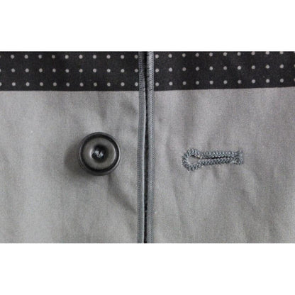 Dolce & Gabbana Gray Polka Dot Dress Vest Gilet Weste