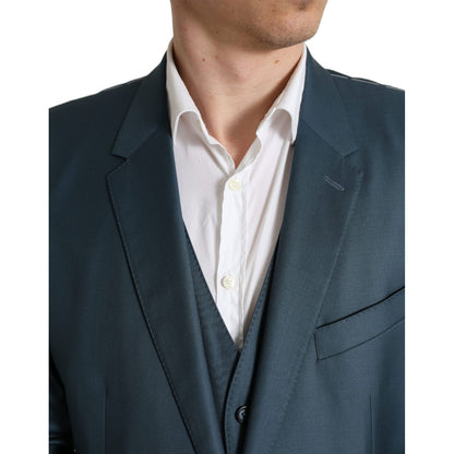 Dolce & Gabbana Green Single Breasted 2 Piece MARTINI Suit