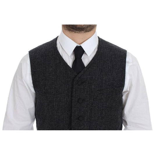 Dolce & Gabbana Gray Wool Blend Vest Gilet Weste GSS12041-1