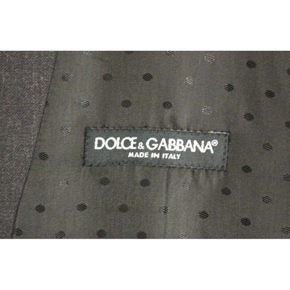 Dolce & Gabbana Gray Wool Formal Dress Vest Gilet Weste