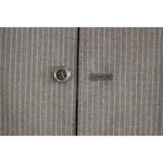 Dolce & Gabbana Gray Striped Wool Single Breasted Vest GSS12004-1