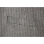 Dolce & Gabbana Gray Striped Wool Single Breasted Vest GSS12007-1