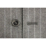 Dolce & Gabbana Gray Striped Wool Logo Vest Gilet Weste GSS12016-1
