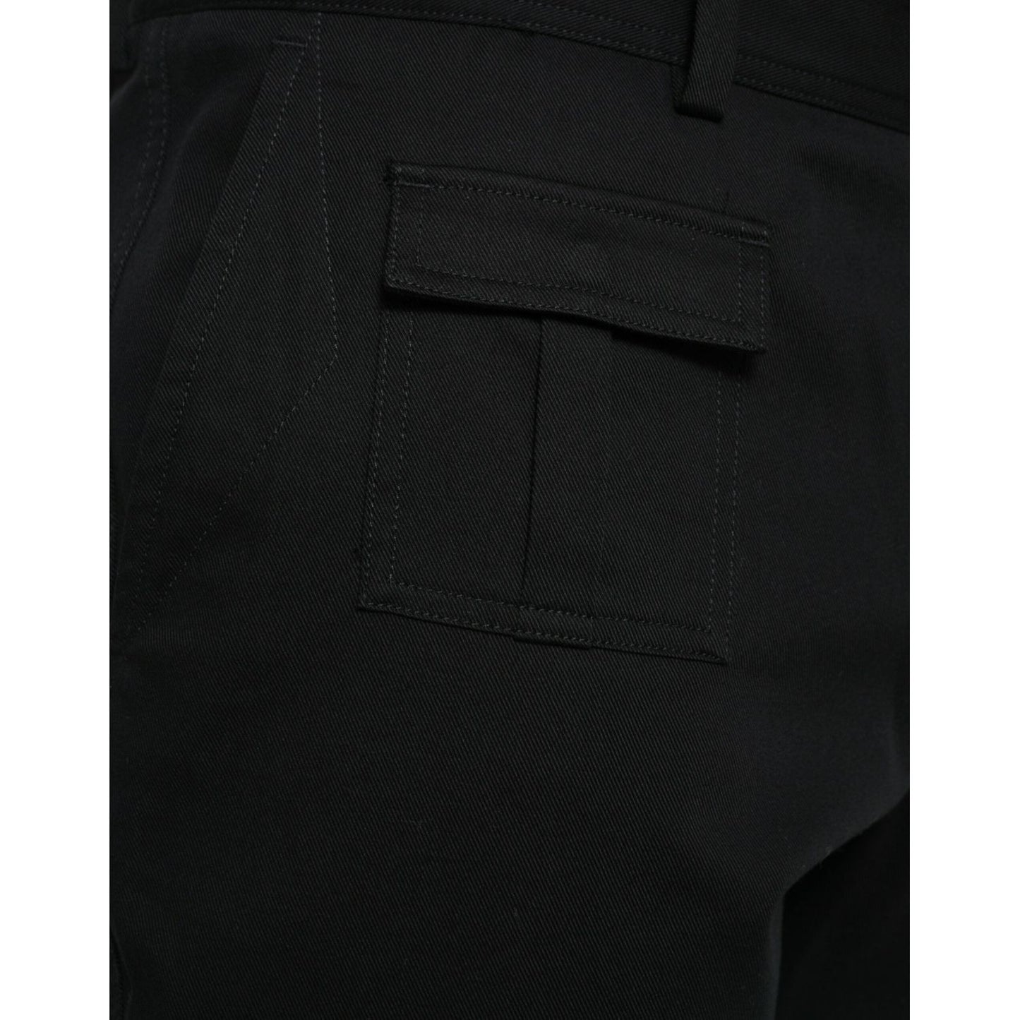 Dolce & Gabbana Black Gray slim Cotton Denim Jeans PAN74935-58