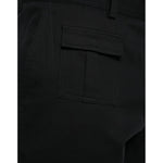Dolce & Gabbana Black Gray slim Cotton Denim Jeans PAN74935-58