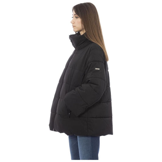Baldinini Trend Black Polyamide Women Jacket BA-23664-3XL
