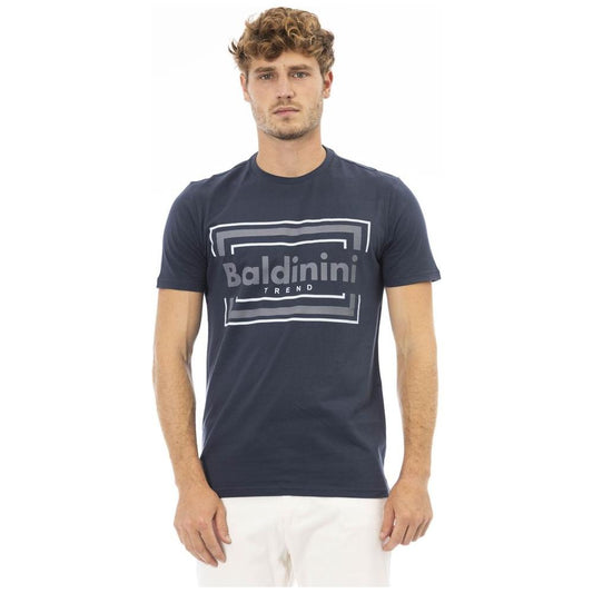 Baldinini Trend Blue Cotton Men T-Shirt BA-23707-S